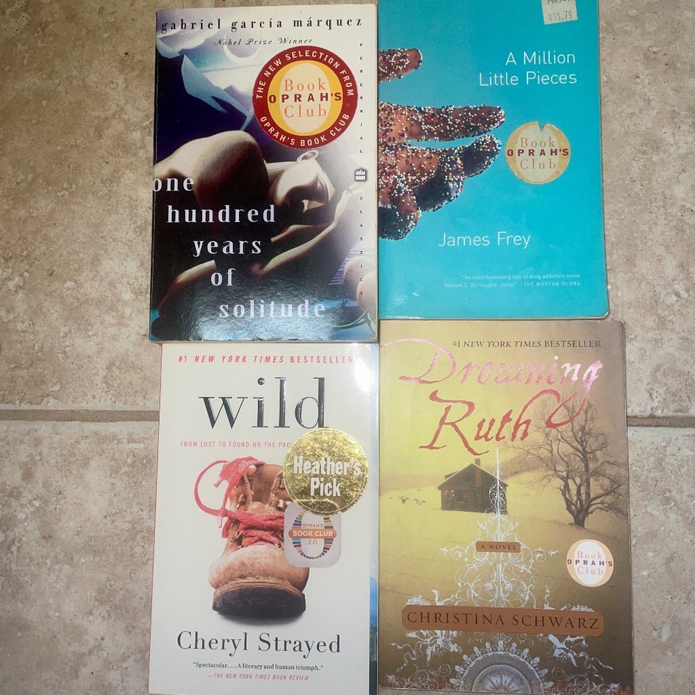 4-pack of novels; Oprah’s Book Club